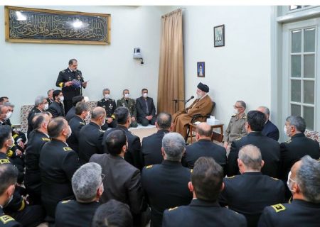 فرماندهان نیروی دریایی ارتش با رهبر انقلاب دیدار کردند